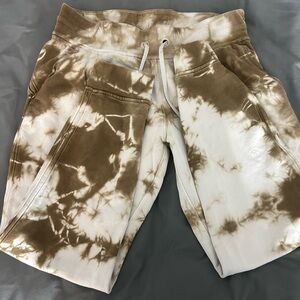 Lululemon Athletica Tan Tie-Dye Shorts